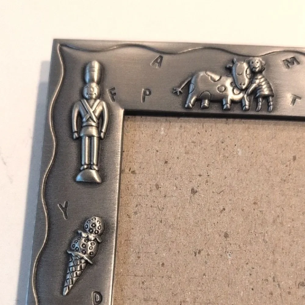 Malden Silver ABC Animal Toy Accent Child Picture Frame Baby Photo Nursery